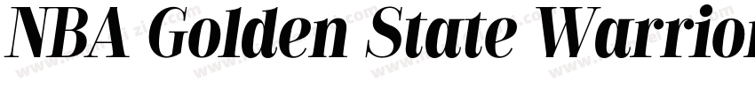 NBA Golden State Warriors Regular字体转换